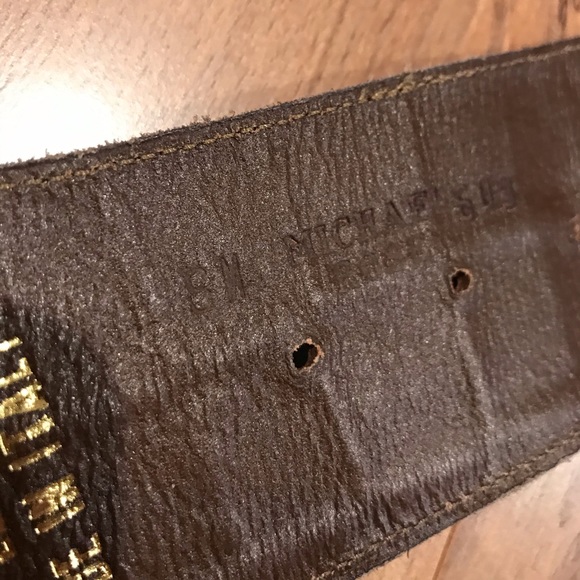 90s VTG michael rose leather belt - Picture 6 of 8